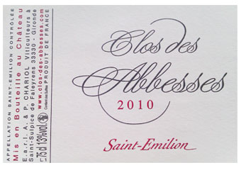 Clos des Abbesses - Saint-Emilion - Rouge 2010