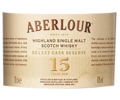 Aberlour - Scotch Whisky - Select Cask Reserve 15 years old