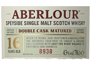 Aberlour - Scotch Whisky - 16 ans d'âge - Ambré