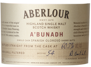 Aberlour - Single Malt Scotch Whisky - A'Bunadh  + 2 verres