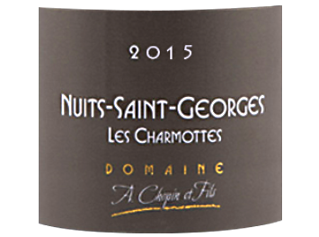 Domaine Arnaud Chopin - Nuits-Saint-Georges - Les Charmottes - Rouge - 2015