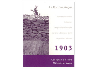 Le Roc des Anges - VDP Pyrénnées Orientales - Carignan de 1903 Rouge 2010