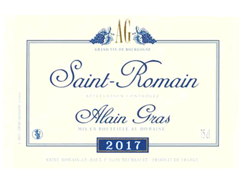 Domaine Alain Gras - Saint-Romain - Rouge - 2017
