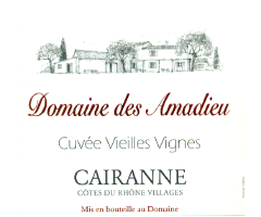 Domaine Amadieu - Côtes du Rhône Villages Cairanne - Cuvée Vieilles Vignes - Rouge - 2012