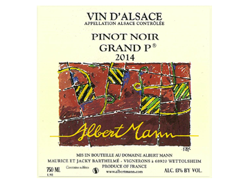 Domaine Albert Mann - Alsace - Pinot Noir Grand P - Rouge - 2014