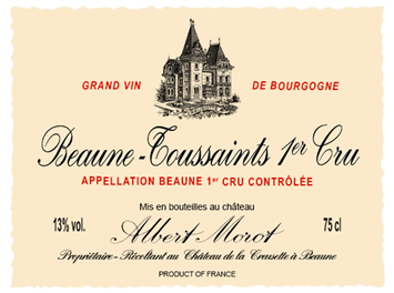 Domaine Albert Morot - Beaune 1er cru - Beaune Toussaints - Rouge - 2014
