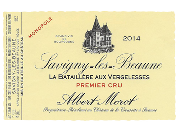 Domaine Albert Morot - Savigny-lès-Beaune 1er cru - La Bataillère Aux Vergelesses - Rouge - 2014