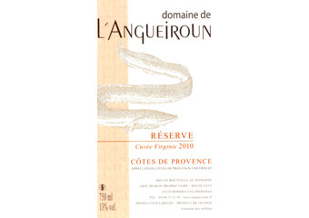 Domaine de l'Angueiroun - Côtes de Provence - Cuvée Virginie Rosé 2010