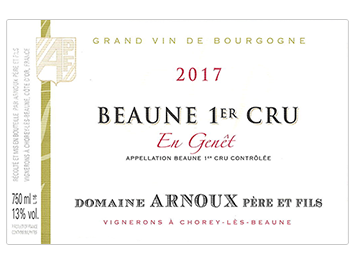 Domaine Arnoux Père et Fils - Beaune 1er cru - En Genêt - Rouge - 2017