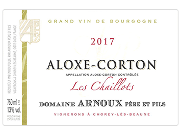 Domaine Arnoux Père et Fils - Aloxe-Corton - Les Chaillots - Rouge - 2017
