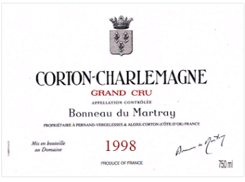 Domaine Bonneau du Martray - Corton Charlemagne Grand Cru  - Blanc - 1998