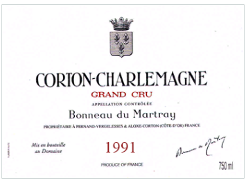 Domaine Bonneau du Martray - Corton Charlemagne Grand Cru - Blanc - 1991