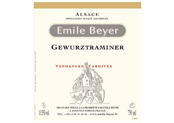 Domaine Emile Beyer - Alsace - Gewurztraminer Vendanges Tardives Blanc 2007