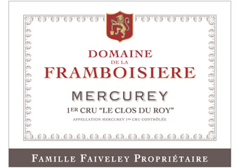 Domaine de la Framboisière - Mercurey Premier Cru - Le Clos du Roy - Rouge 2008