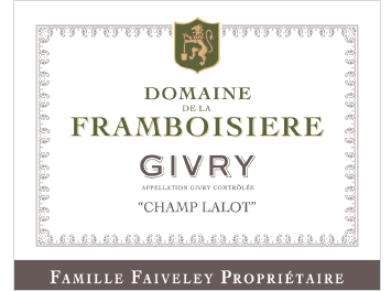 Domaine de la Framboisière - Givry - Champ Lalot - Blanc - 2011