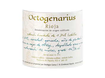 Bodegas Gama - Rioja - Octogenarius - Rouge - 2014