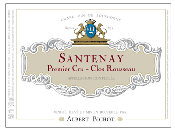 Albert Bichot - Santenay 1er Cru - Clos Rousseau - Rouge - 2012