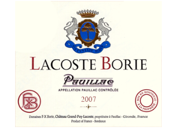 Lacoste-Borie - Pauillac - Rouge 2007