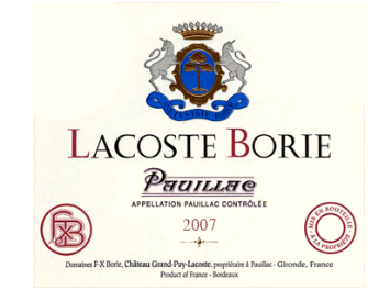 Lacoste-Borie - Pauillac - Rouge 2007