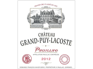 Château Grand-Puy-Lacoste - Pauillac - Rouge - 2012
