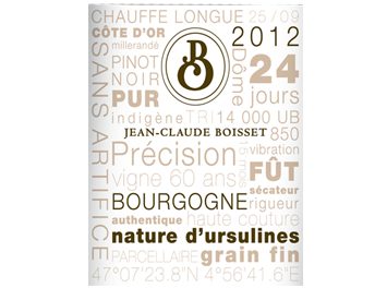 Jean Claude Boisset - Bourgogne - Nature d'Ursulines - Rouge - 2012
