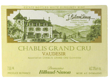 Domaine Billaud-Simon - Chablis Grand Cru - Vaudésir - Blanc - 2011
