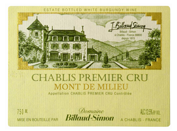 Domaine Billaud-Simon - Chablis 1er Cru - Mont de Milieu - Blanc - 2012