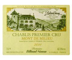 Domaine Billaud-Simon - Chablis 1er Cru - Mont de Milieu - Blanc - 2011