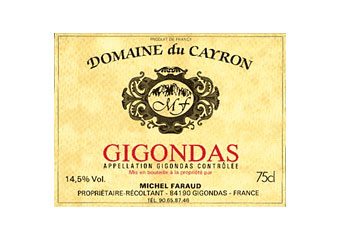 Domaine du Cayron - Gigondas Rouge 2010