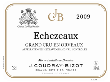 Domaine Coudray-Bizot - Echezeaux Grand Cru - En Orveaux - Rouge - 2009