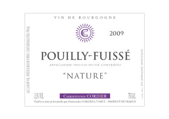 Domaine Cordier - Pouilly-Fuissé - Nature Blanc 2009