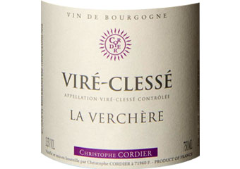 Christophe Cordier - Viré-Clessé - La Verchère Blanc 2010