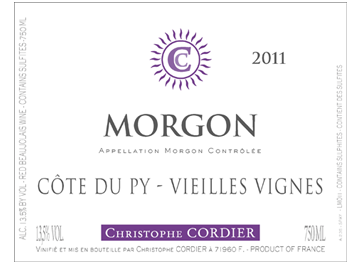Domaine Cordier - Morgon Côte de Py - Vieilles Vignes - Rouge 2011