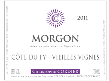 Domaine Cordier - Morgon Côte de Py - Vieilles Vignes - Rouge 2011