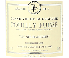 Domaine Cordier - Pouilly-Fuissé - Vignes Blanches - Blanc - 2012