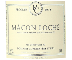 Domaine Cordier - Mâcon Loché - Blanc - 2013