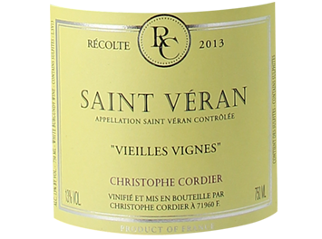 Domaine Cordier - Saint Véran - Vieilles Vignes - Blanc - 2013