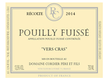 Domaine Cordier - Pouilly-Fuissé - Vers Cras - Blanc - 2014