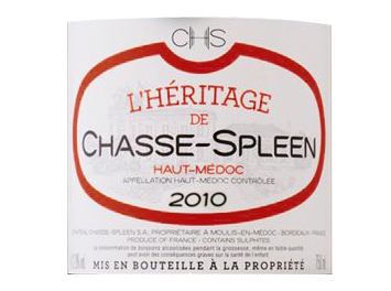 Château Chasse-Spleen - Haut Médoc - L'Héritage de Chasse-Spleen - Rouge - 2010