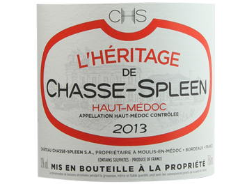 Château Chasse-Spleen - Haut-Médoc - Héritage de Chasse Spleen - Rouge - 2013