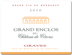 Grand Enclos du Château de Cérons - Graves - Rouge 2010