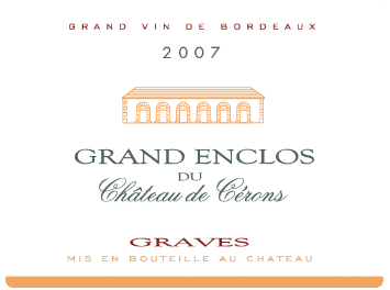 Grand Enclos du Château de Cérons - Graves - Rouge - 2007