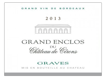 Grand Enclos du Château de Cérons - Graves - Blanc - 2013
