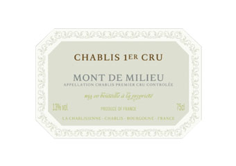 La Chablisienne - Chablis Premier Cru - Mont de Milieu Blanc 2009