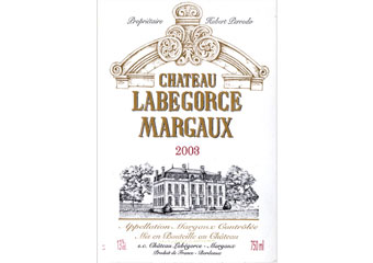 Château Labégorce - Margaux - Rouge 2003
