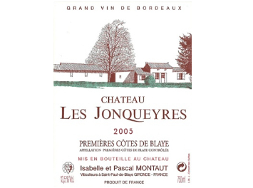 Château Jonqueyres - Premières Côtes de Blaye - Rouge 2005