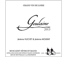 Jérémie Huchet et Jérémie Mourat - Muscadet Sèvre et Maine - Goulaine - Blanc - 2013