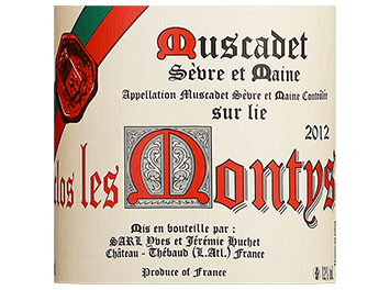 Jérémie Huchet - Muscadet Sèvre et Maine - Clos des Montys - Vigne de 1914 - Blanc - 2012
