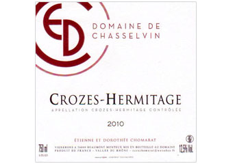 Domaine de Chasselvin - Crozes-Hermitage - Rouge 2010