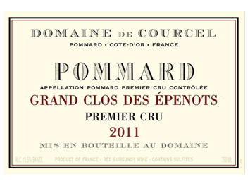 Domaine de Courcel - Pommard 1er cru - Grand Clos des Epenots - Rouge - 2011